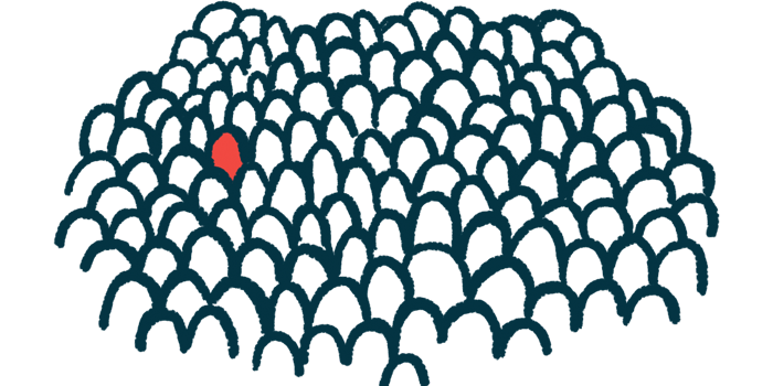 before birth | Porphyria News | congenital erythropoietic porphyria | illustration of one person highlighted in red amid a large crowd of bodies