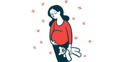 An illustration of a pregnant woman