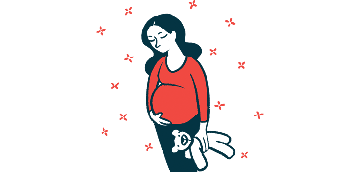 An illustration of a pregnant woman.