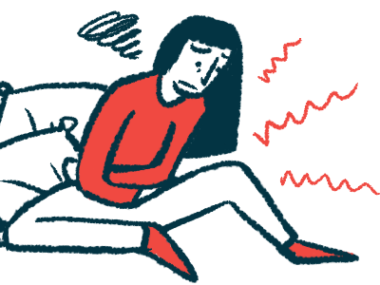 lupus: porphyria | Porphyria News | illustration of woman with abdominal pain