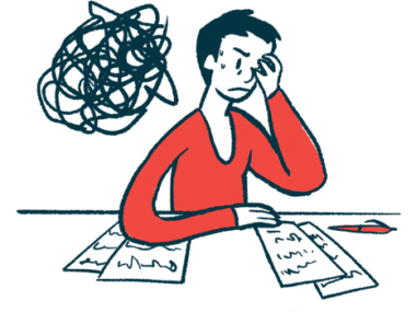 hereditary coproporphyria | Porphyria News | illustration of person in distress