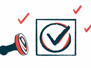 Illustration of a checkmark stamp.