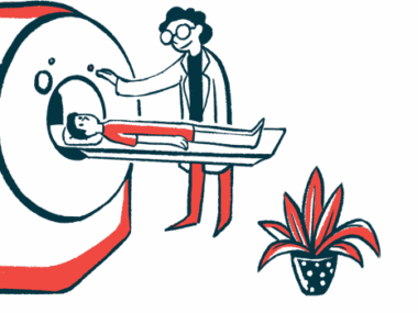 A person is about to enter an MRI machine.